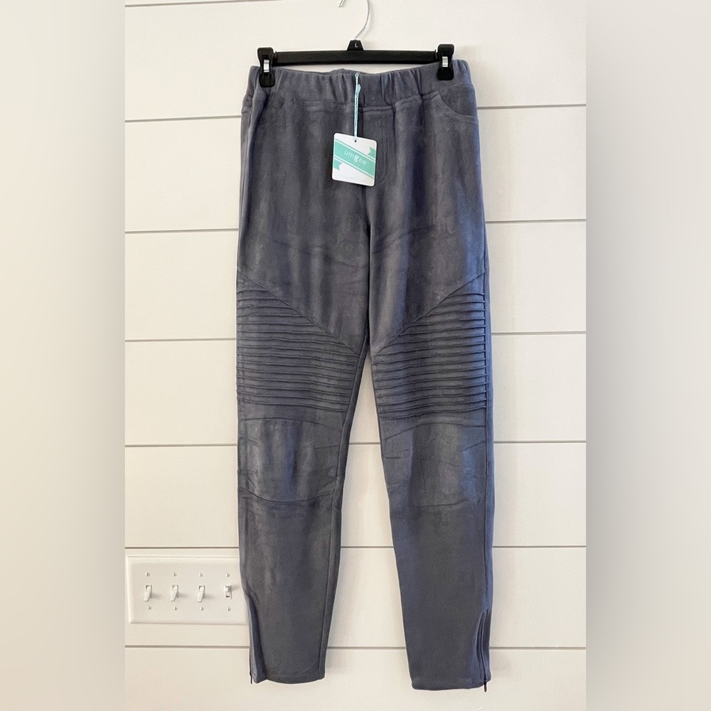Umgee USA Gray Moto Jegging pants size Large